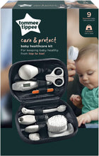 Load image into Gallery viewer, Baby Grooming and Healthcare Kit, Includes Digital Oral Thermometer, Nasal Aspirator, Brush and Comb, Scissors and Nail Clippers
