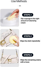 Load image into Gallery viewer, 2023 New Multi-Functional Cleaning and Stain Removal Cream, Shoe Multifunctional Whitening &amp; Stain Remover Cream with Sponge Eraser (1 Pcs)
