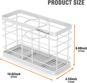 Hair Tool Organizer, Curling Iron Stands, Bathroom Organizer Basket Hair Supplies Organizer Storage Hair Dryer Holder- Wall Mount No Drilling