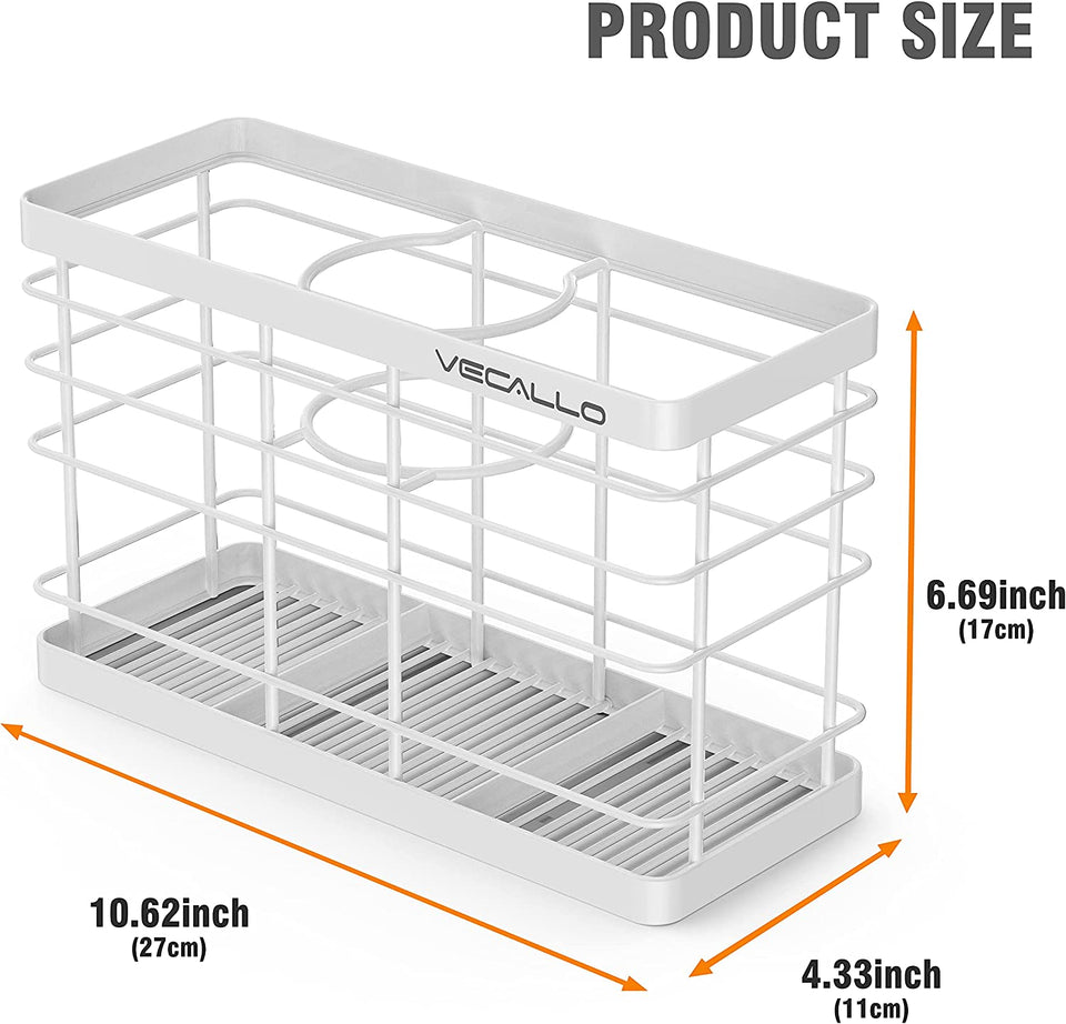 Hair Tool Organizer, Curling Iron Stands, Bathroom Organizer Basket Hair Supplies Organizer Storage Hair Dryer Holder- Wall Mount No Drilling