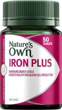 Load image into Gallery viewer, Iron plus for Women&#39;S Health - Supports Iron Levels, Energy Levels and Immune System Function, 50 Capsules
