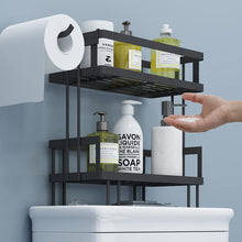 Load image into Gallery viewer, Bathroom over the Toilet Storage Shelf, 2-Tier Bathroom Storage Organizer Shelves, Space Saver Small, Black…
