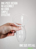 Silicone Breastfeeding Manual Breast Pump Milk Pump 100% Food Grade Silicone BPA PVC and Phthalate Free, Clear