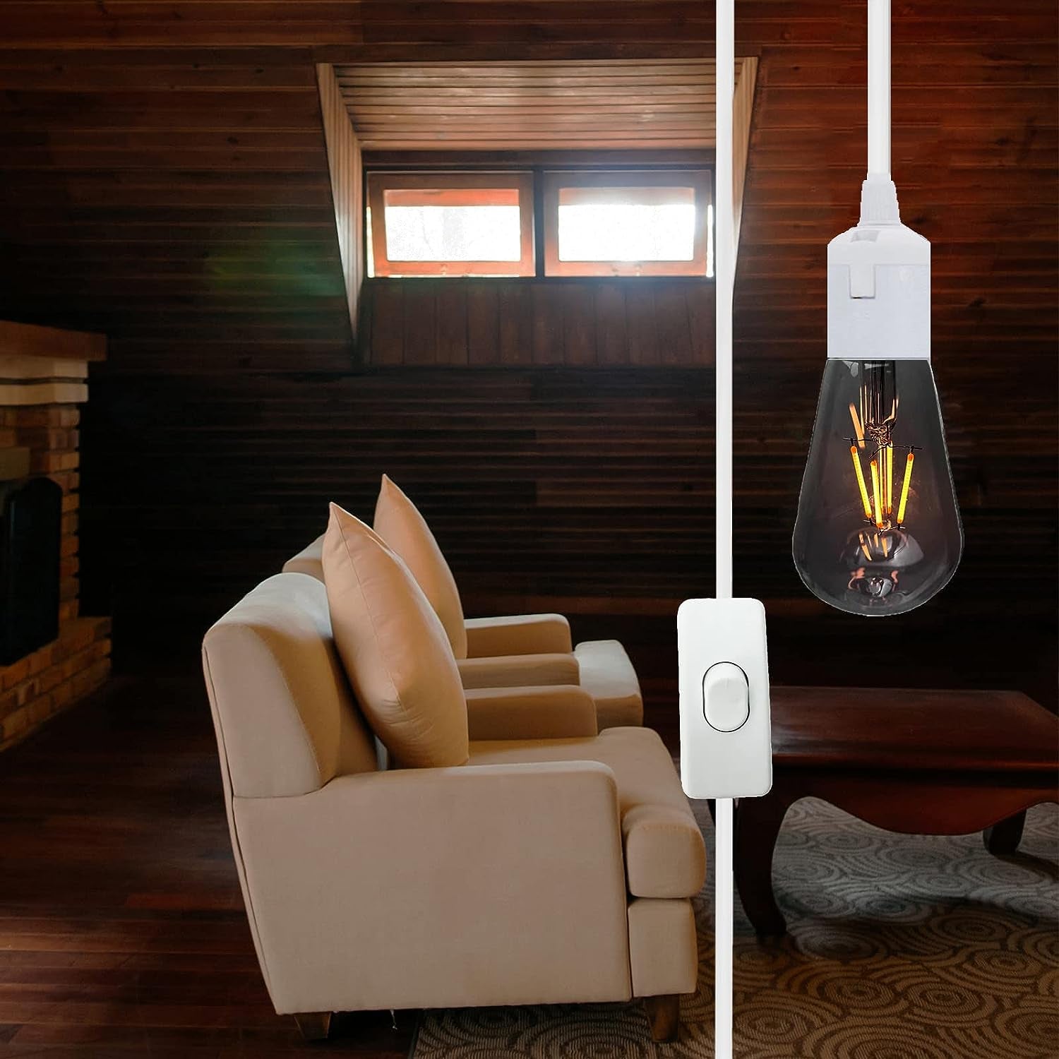 E27 LED Light Bulb Base 3M Extension Cable Cord with On/Off Switch, E26 Lamp Holder Socket AC AU Power Plug, Lights Lamp Bulb Cord for Bedroom Kitchen Plant Growth DIY Hanging Lanterns Pendant Light