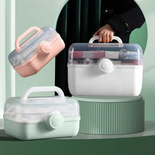 Load image into Gallery viewer, First Aid Storage Organizer Medical Box First Aid Box Medicine Box Family Emergency Storage Box Organizer with Portable Handle for Home Medicine S First Aid Organizer
