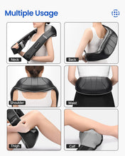 Load image into Gallery viewer, Neck Back Massager with Adjustable Straps and Heat, Ideal Gifts, Shiatsu Shoulder Neck Massager with 3D Massage of Deep Tissue, Muscle Pain Relief for Neck, Back, Shoulder, Waist, Legs, Office Chair and Home Use
