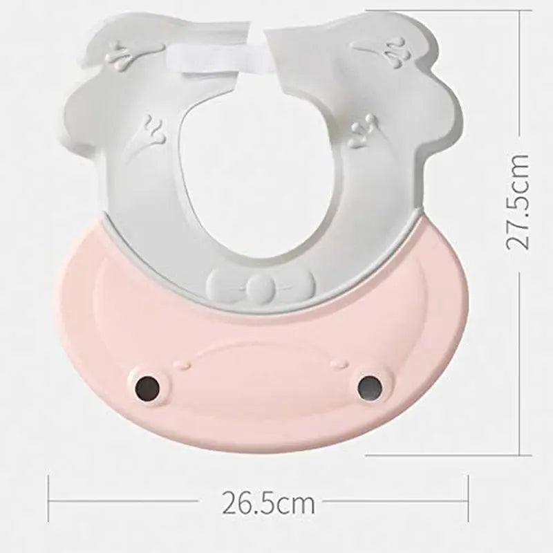 Kids Shower Cap – Hair Washing Hat for Toddlers – Silicone Baby Water Head Protector for Bath Time