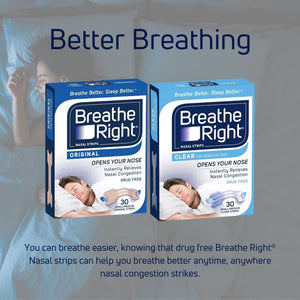 Clear Large Nasal Congestion Strips 30 Pack