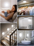 Dimmable Touch Light |  Buit-In 1000Mah Large Battery Rechargeable LED Tap Lights | Magnet Stick on Closet Light | Portable LED Puck Night Lights for Cabinet, Wardrobe, Counter, Kitchen, Bedroom