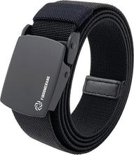 Load image into Gallery viewer, Mens Belt,  Tactical Belt for Mens Jeans, Heavy Duty Belt with Stretch Nylon Web and Quick Release Aluminum Buckle, Width 1.5&quot; Length 53&quot;
