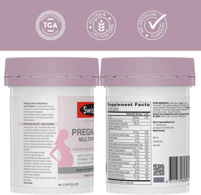 Ultinatal Pre-Conception and Pregnancy, 180 Capsules