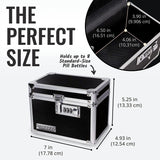 Medicine Lock Box W/Combination Lock - 5 X 7 X 5" Cabinet Safe, Black