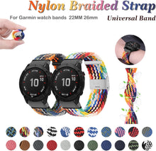 Load image into Gallery viewer, Stretchy Solo Loop Strap for Garmin Tactix Delta Strap 26Mm Elastic Nylon Braided Watchbands (Color : B, Size : 26MM)
