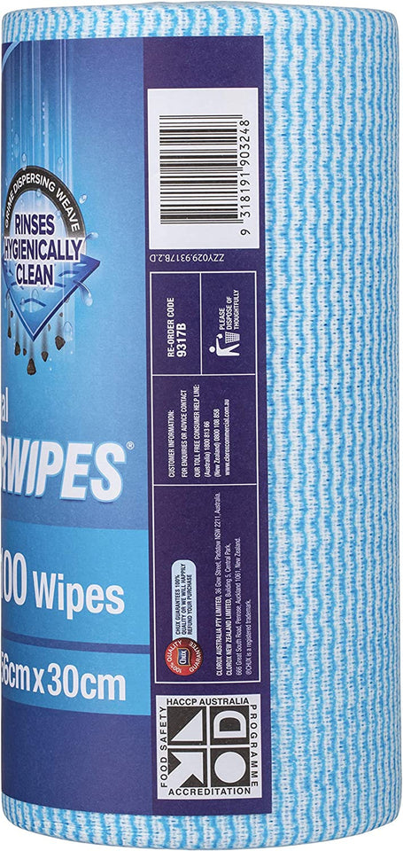 Original Superwipes Blue Perforated Roll (Pack of 100)