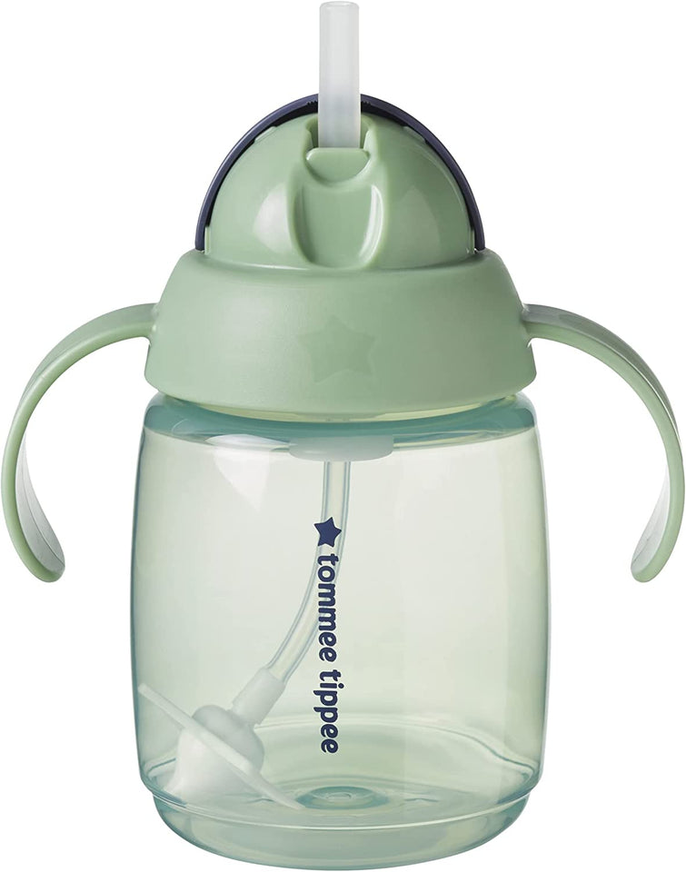 Superstar Weighted Straw Cup for Toddlers with INTELLIVALVE Leak and Shake-Proof Technology and BACSHIELD Antibacterial Technology, 300Ml, Pack of 1, Colours Vary