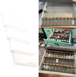 Set of 4 Spice Jar Rack Drawer Organizer Expandable Spice Seasoning Holder Storage Organisation for Countertop Kitchen