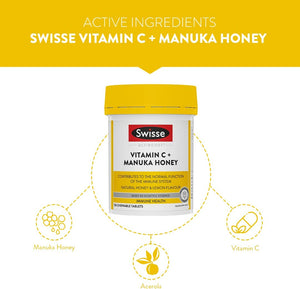 Ultiboost Vitamin C + Manuka Honey 120 Tablets