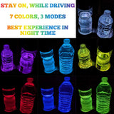 2PCS LED Car Cup Holder Lights Up Coaster, Colorful Interior Accessories Decoration of Car pattanaustralia