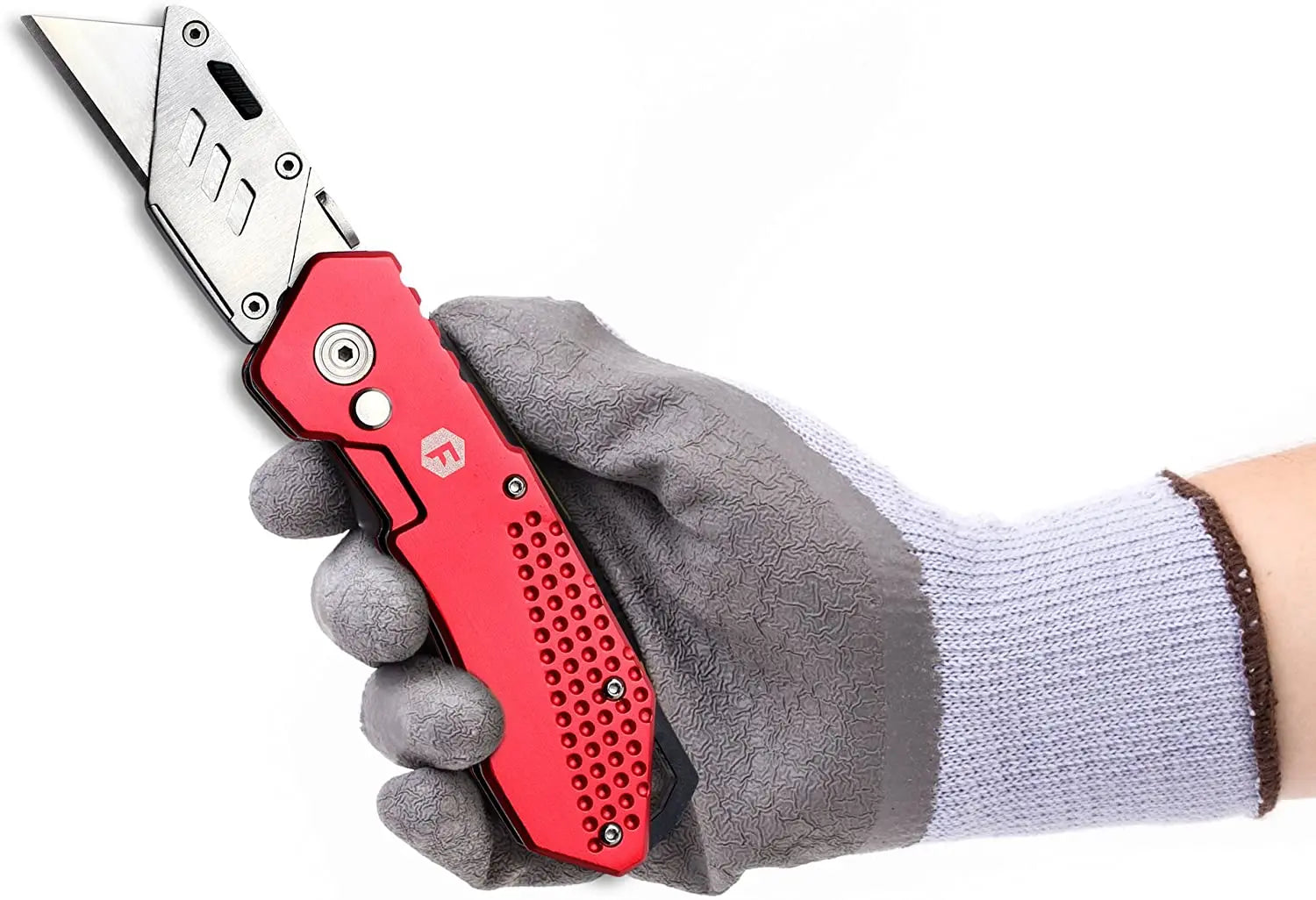 FC Folding Pocket Utility Knife - Heavy Duty Box Cutter with Holster, Quick Change Blades, Lock-Back Design pattanaustralia