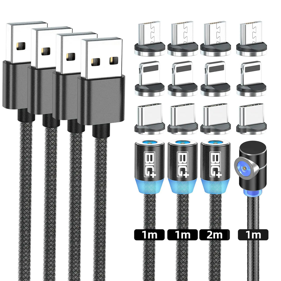 Universal Magnetic Charging Cable Black Pattan Australia