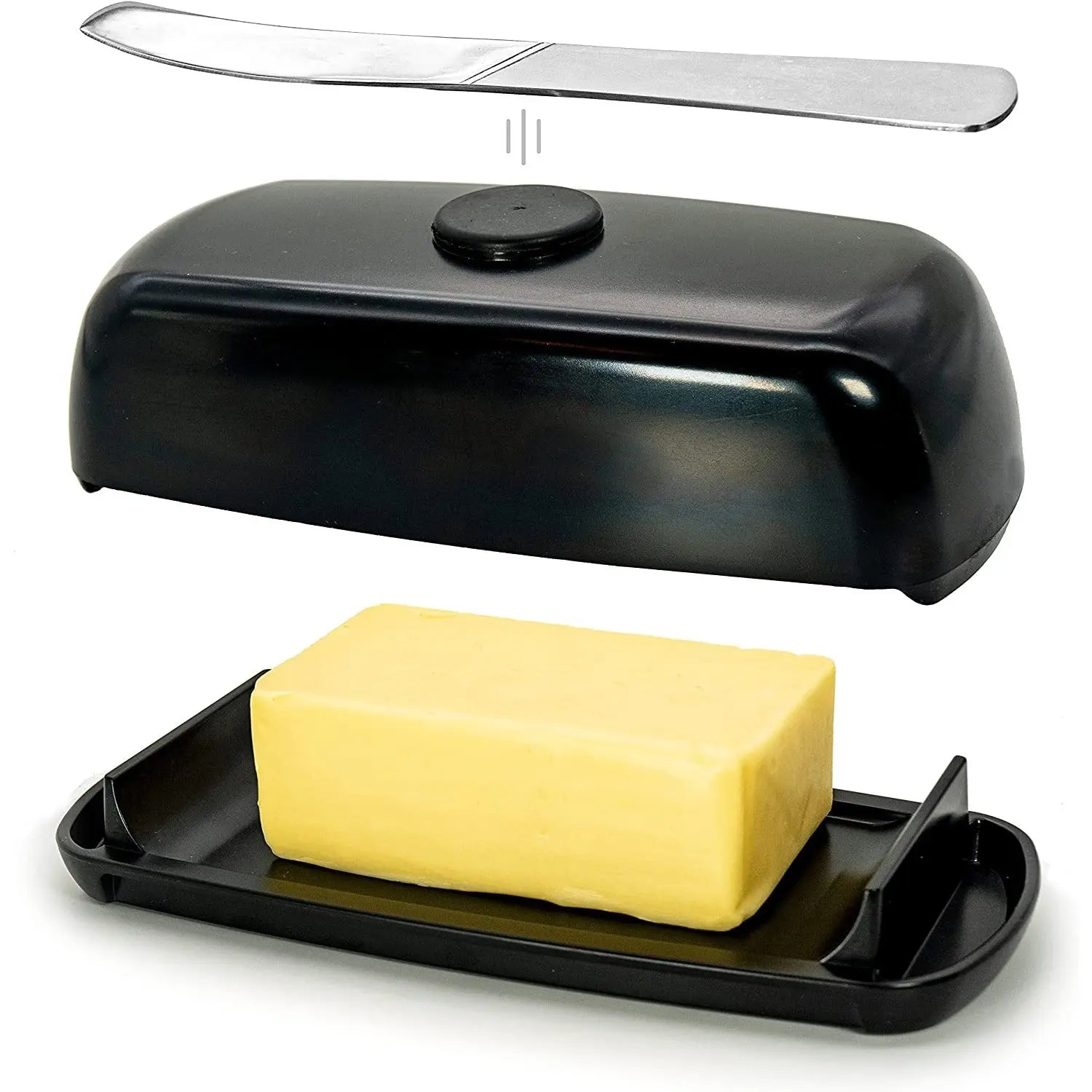 Butter Hub Extra Large Butter Dish with Lid and Knife, Dishwasher Safe Pattan Australia