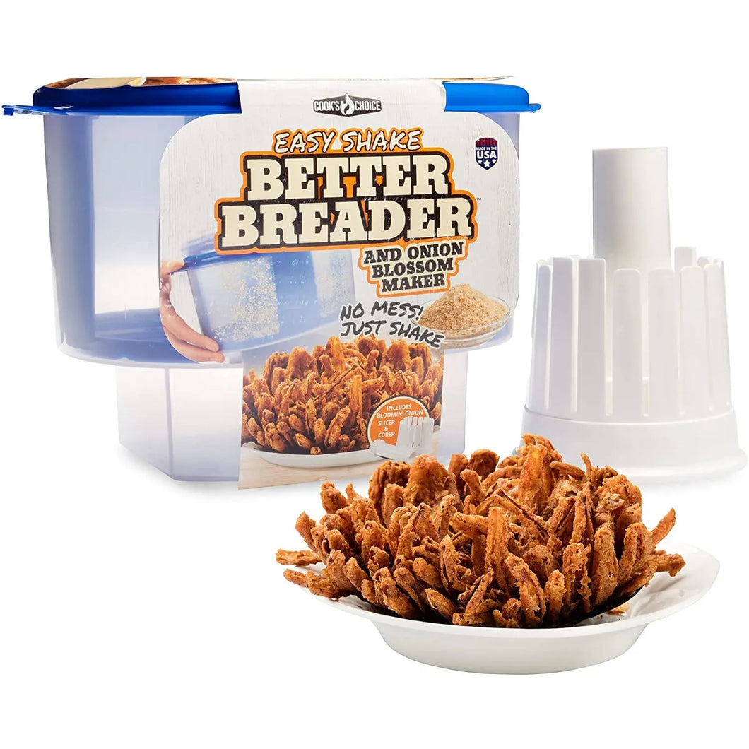 Onion Blossom Maker Set with Corer and Breader, Batter Bowl