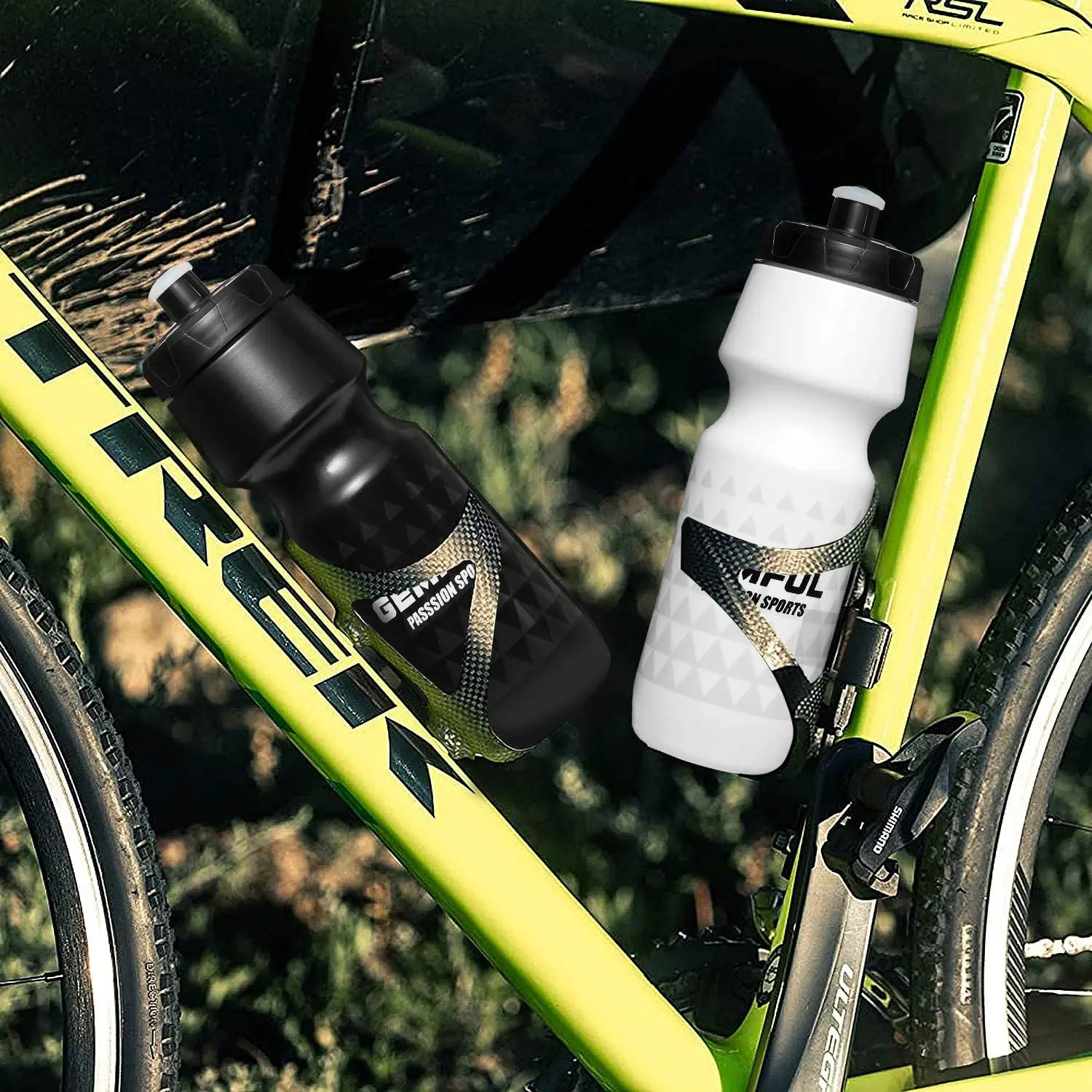Bike Water Bottles 2 Pack Lightweight BPA Free Cycling Sports Pattan Australia