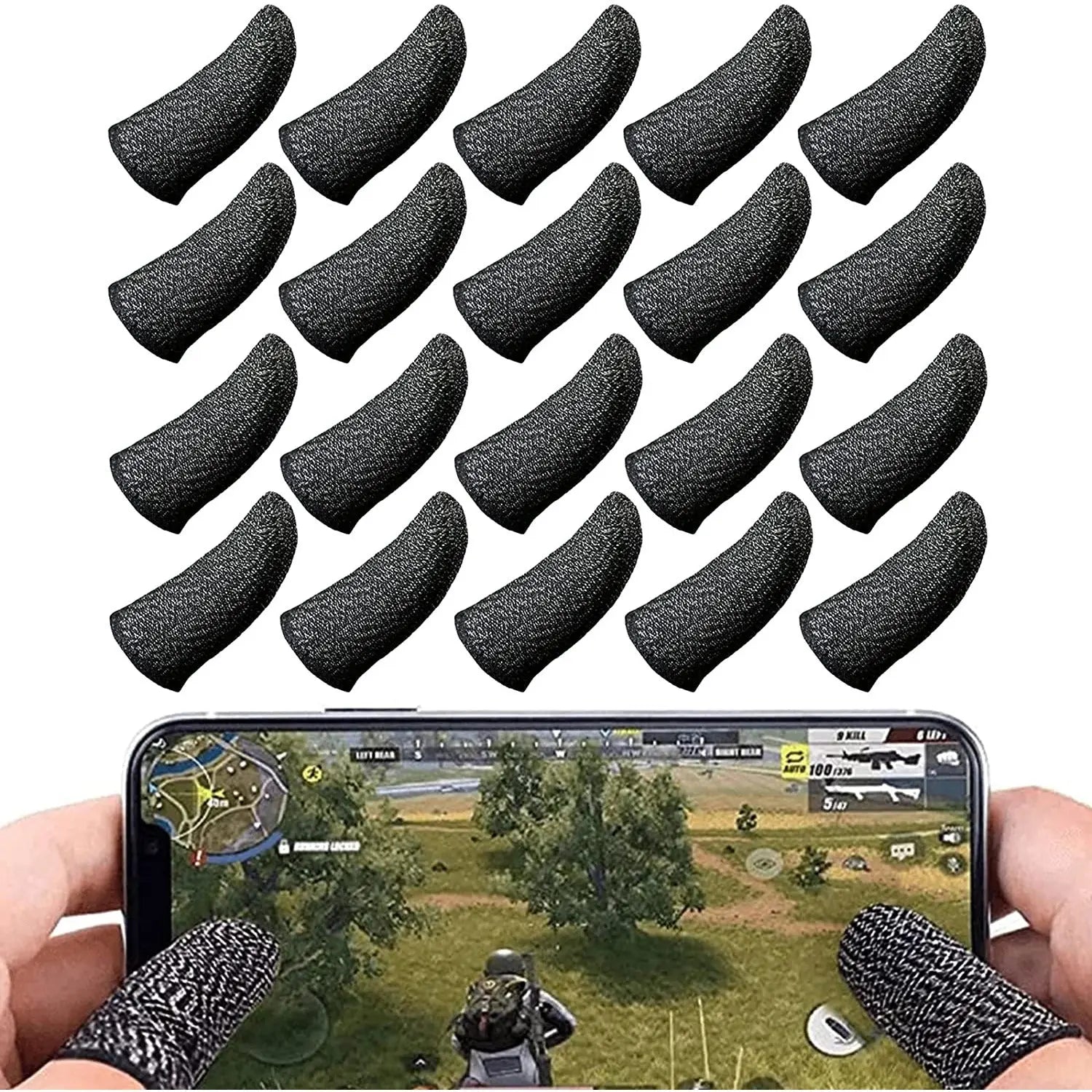 Anti-Sweat Breathable Gaming Thumb Full Touch Screen Sensitive Pattan Australia