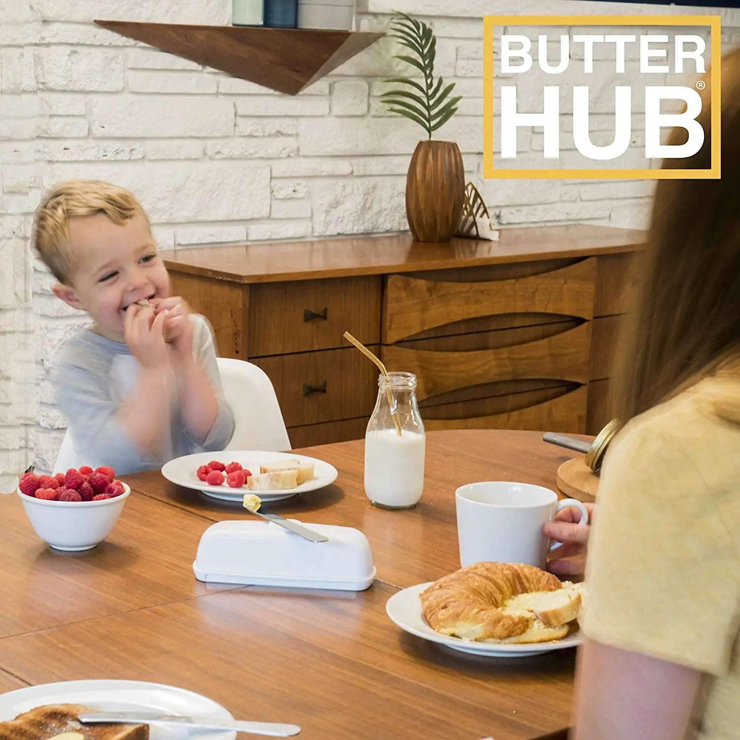 Butter Hub Extra Large Butter Dish with Lid and Knife, Dishwasher Safe Pattan Australia