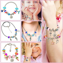 Load image into Gallery viewer, Jewellery Making Kit with Beads, Charms, Bracelets &amp; Necklace String
