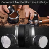 58mm Coffee Distributor & Tamper, MATOW Dual Head Coffee Leveler Fits for Portafilter, Increased Adjustable Depth- Professional Espresso Hand Tampers pattanaustralia
