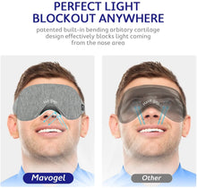 Load image into Gallery viewer, Light Blocking Sleep Mask, Includes Travel Pouch, Soft, Comfortable, Blindfold, 100% Handmade
