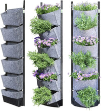Load image into Gallery viewer, Vertical Wall Garden Planter with 6 Pockets  Growth Design, Large Space, Waterproof, Breathable Use for Hanging herb for Courtyard, Office, Home
