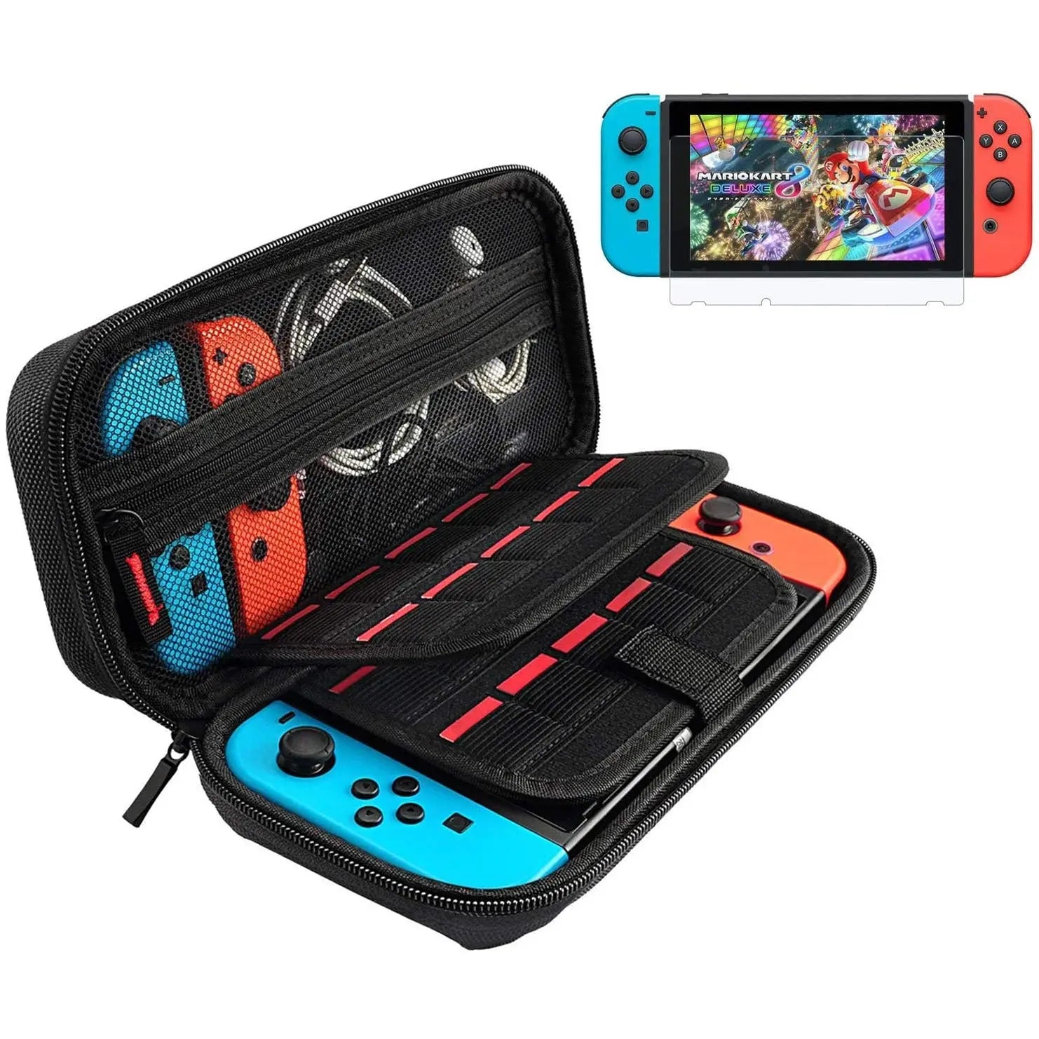 KAYA Hard Shell Game Traveler Carrying Box Case for Nintendo Switch with Tempered-Glass pattanaustralia