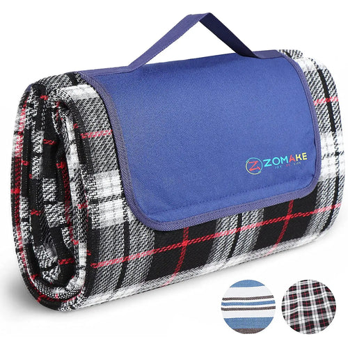 ZOMAKE Picnic Blanket with Waterproof Backing Extra Large Washable Beach Mat 200X150 Pattan Australia