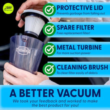 Load image into Gallery viewer, Portable Car Vacuum Cleaner: High Power Corded Handheld Vacuum w/ 16 Foot Cable - 12V - Best Car &amp; Auto Accessories Kit
