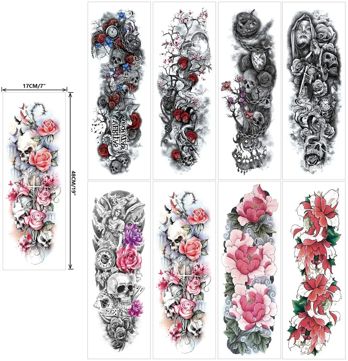 Unisex Full Arm, Half Arm Temporary Tattoo Stickers Pattan Australia