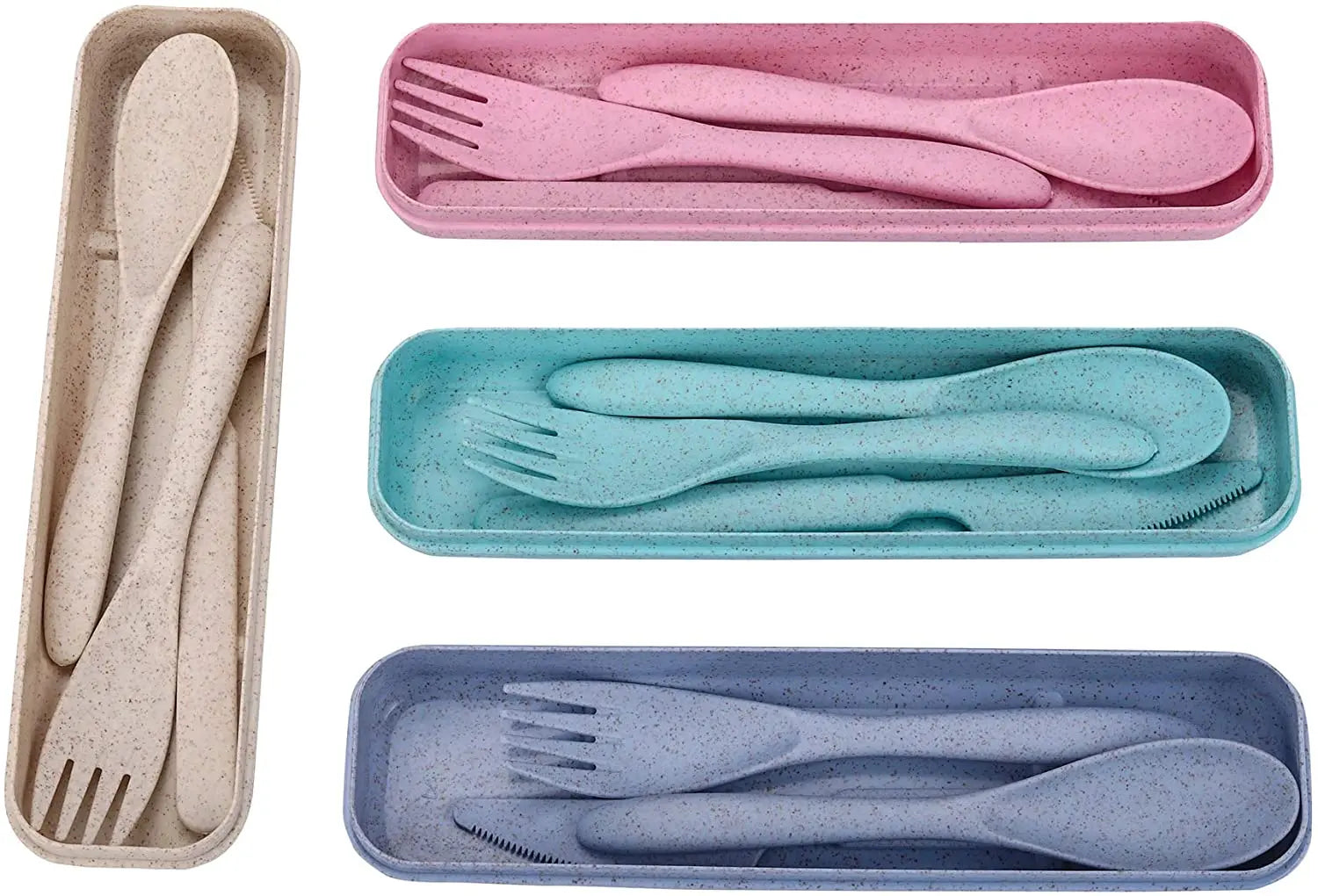 Premium Quality Portable, Wheat Straw, Eco Friendly Cutlery Set Pattan Australia