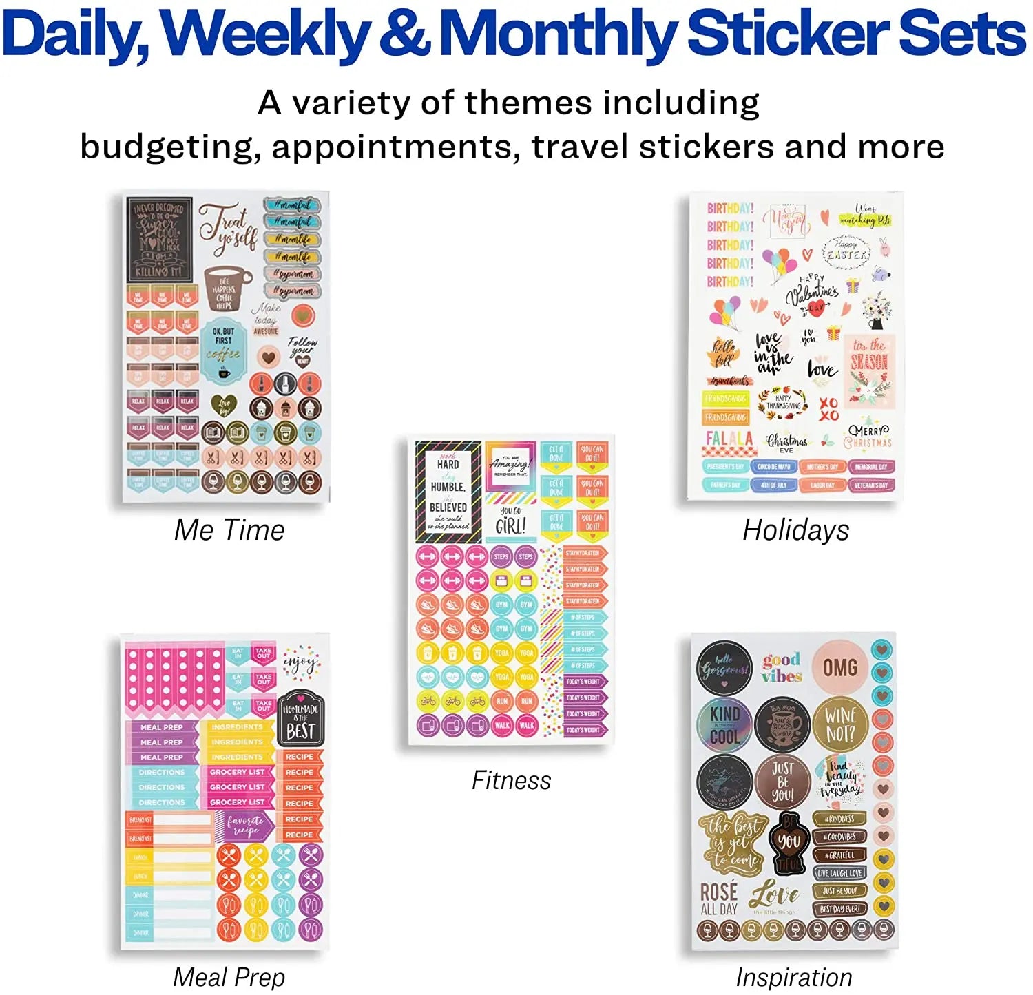 Avery Planner Sticker Variety Pack, 30 Sticker Sheets Pattan Australia