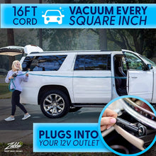 Load image into Gallery viewer, Portable Car Vacuum Cleaner: High Power Corded Handheld Vacuum w/ 16 Foot Cable - 12V - Best Car &amp; Auto Accessories Kit
