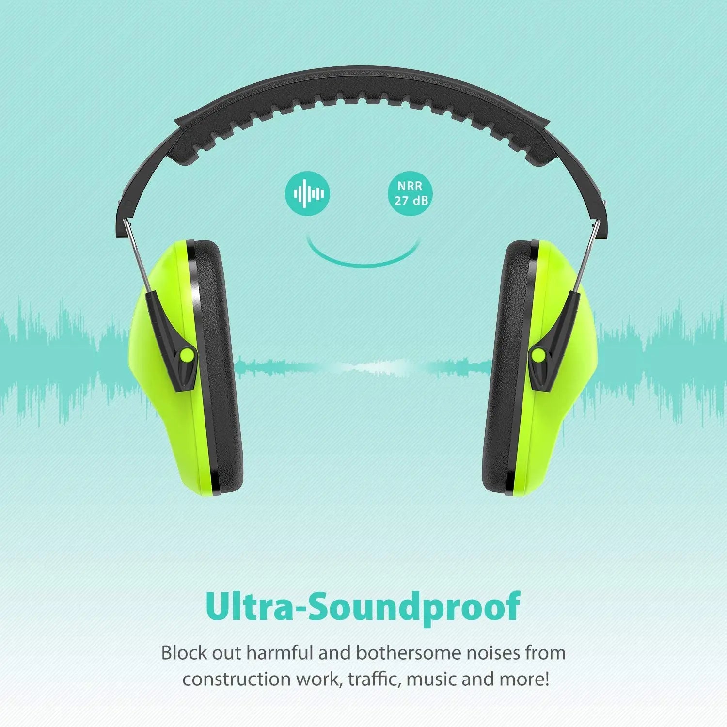 Noise Blocking, Adjustable, protective Children Ear muffs Pattan Australia