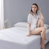 King Size Waterproof Mattress Protector Bamboo Cooling Fitted Mattress Pad Cover with Deep Pocket up to 18''