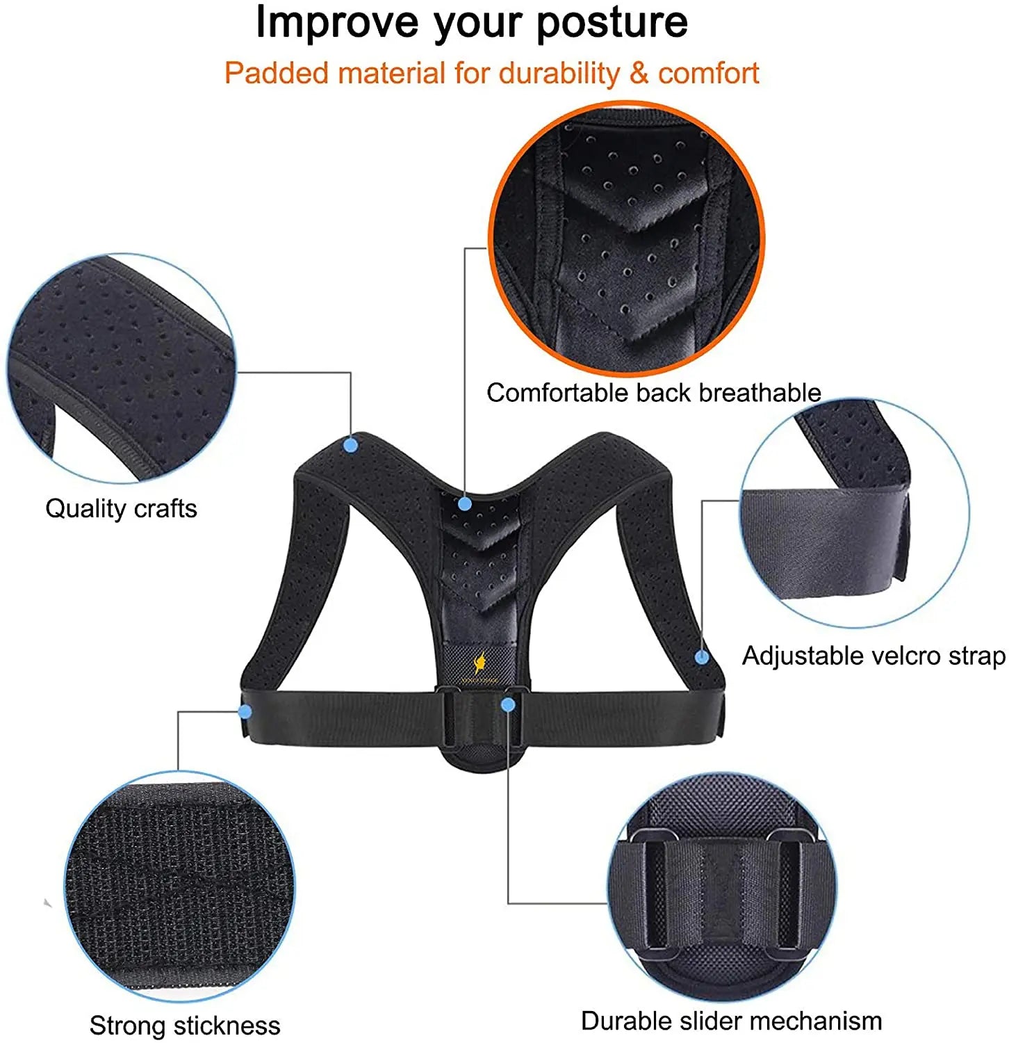Posture Corrector for Women and Men - Adjustable Shoulder Support Brace - Back Straightener - Relief from Neck and Clavicle Pain pattanaustralia