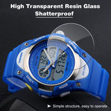 Load image into Gallery viewer, Kids Teens Girls Waterproof Sports Digital Watches Timer with Alarm Stopwatch 7 Colorful Luminous for Age 6-15
