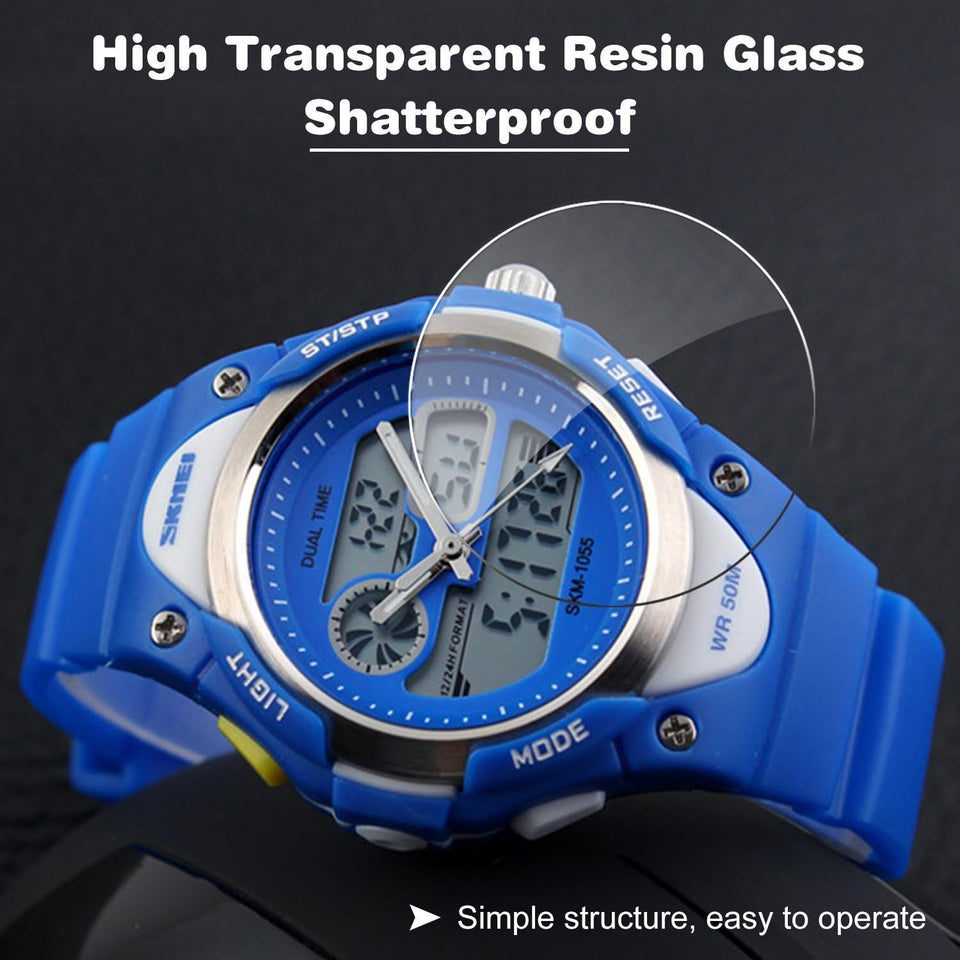 Kids Teens Girls Waterproof Sports Digital Watches Timer with Alarm Stopwatch 7 Colorful Luminous for Age 6-15