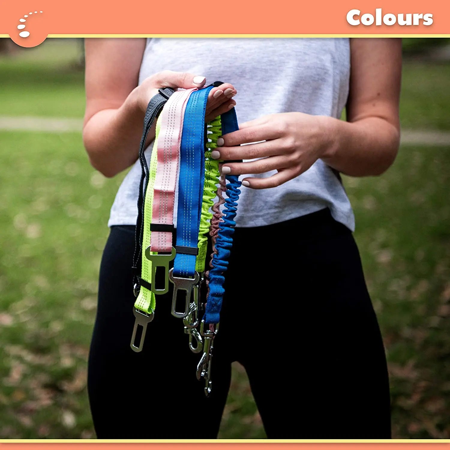 Zenify Dog Car Seat Belt Extendable Leash (2 Pack) - Pet Adjustable Elastic Seatbelt Harness Vehicle Safety pattanaustralia