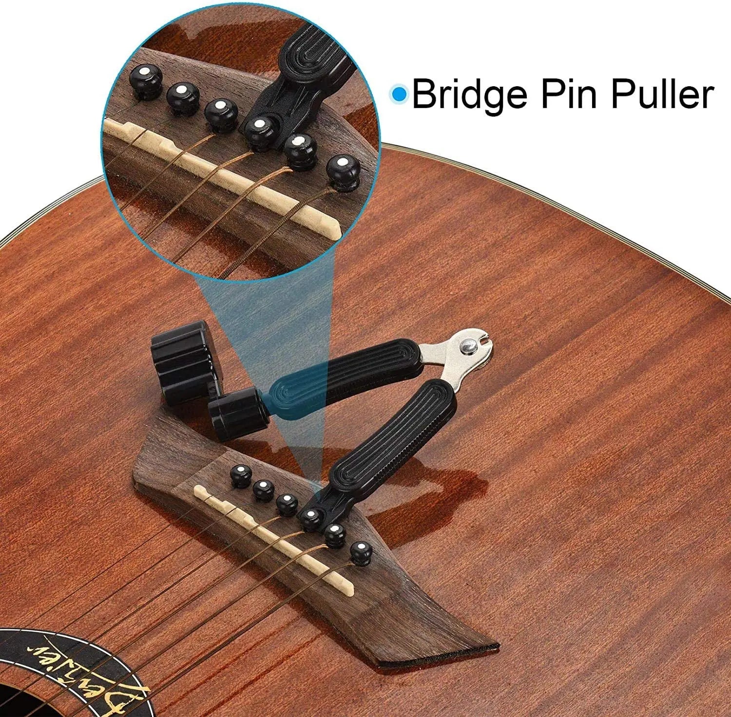 3 In 1 Multifunctional Guitar Maintenance Tool/String Peg Winder, String Cutter, Pin Puller Designed to Fit Most Guitars pattanaustralia