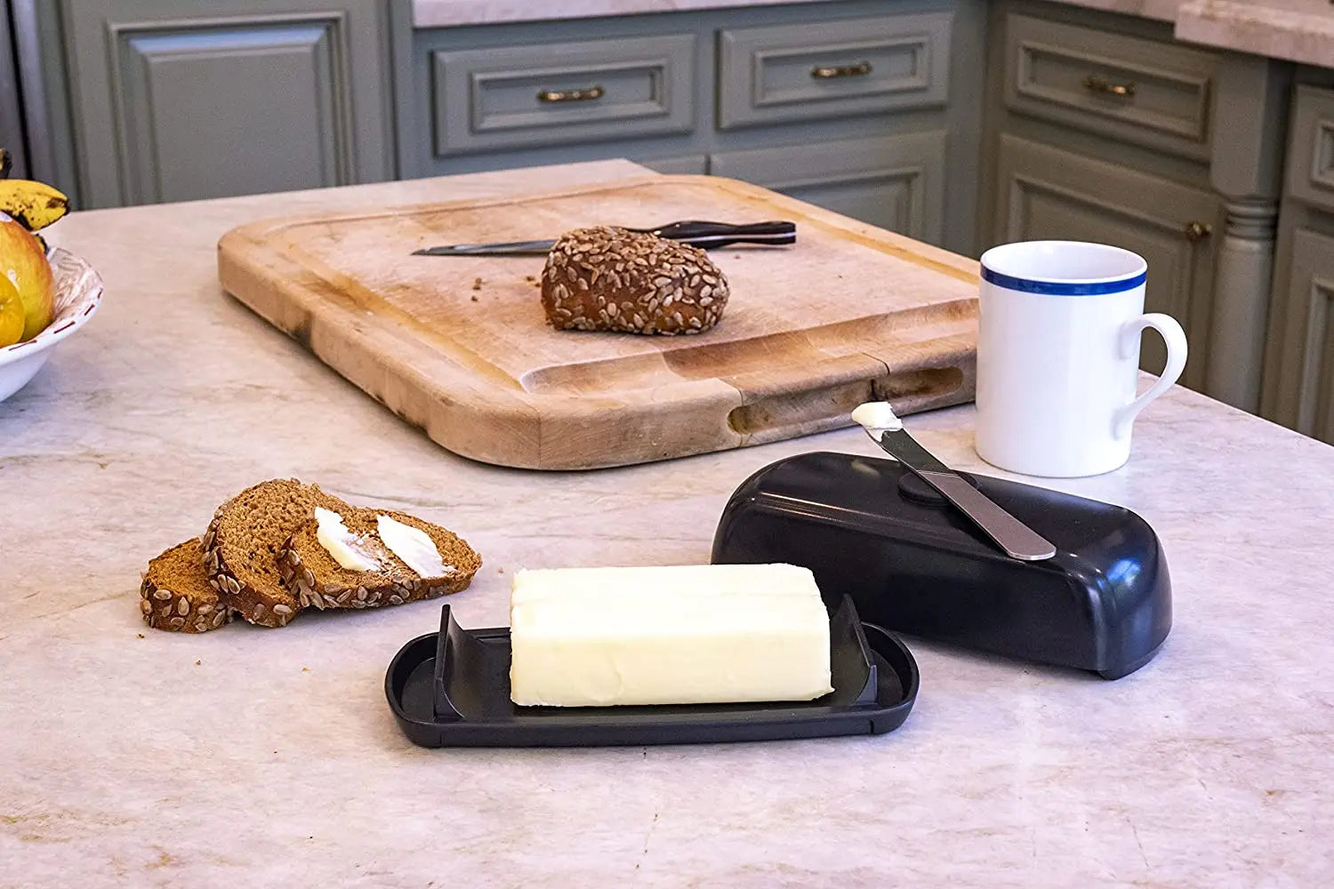 Butter Hub Extra Large Butter Dish with Lid and Knife, Dishwasher Safe Pattan Australia