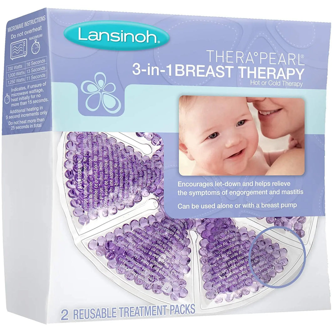 Lansinoh Therapearl 3 in 1 Breast Therapy, 2 Reusable Treatment Packs