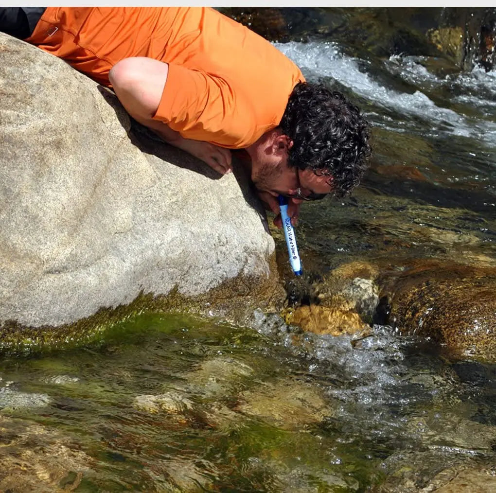 KIKAR Outdoor Water Filter Hollow Fiber Water Purifier Perfect for Backpacker, Camper, Hiker or for Emergencies pattanaustralia